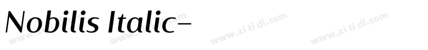 Nobilis Italic字体转换